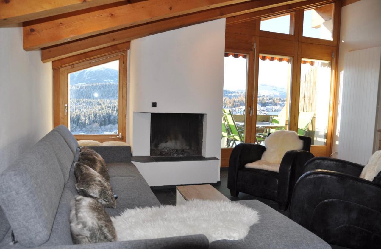Crap Da Flem - 3.5 Zimmer Ferienwohnung Am Sonnenhang Von Flims Kültér fotó
